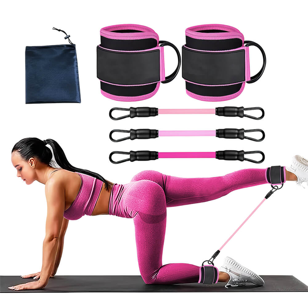 Ankle Resistance Bands with Cuffs Booty Workout Equipment