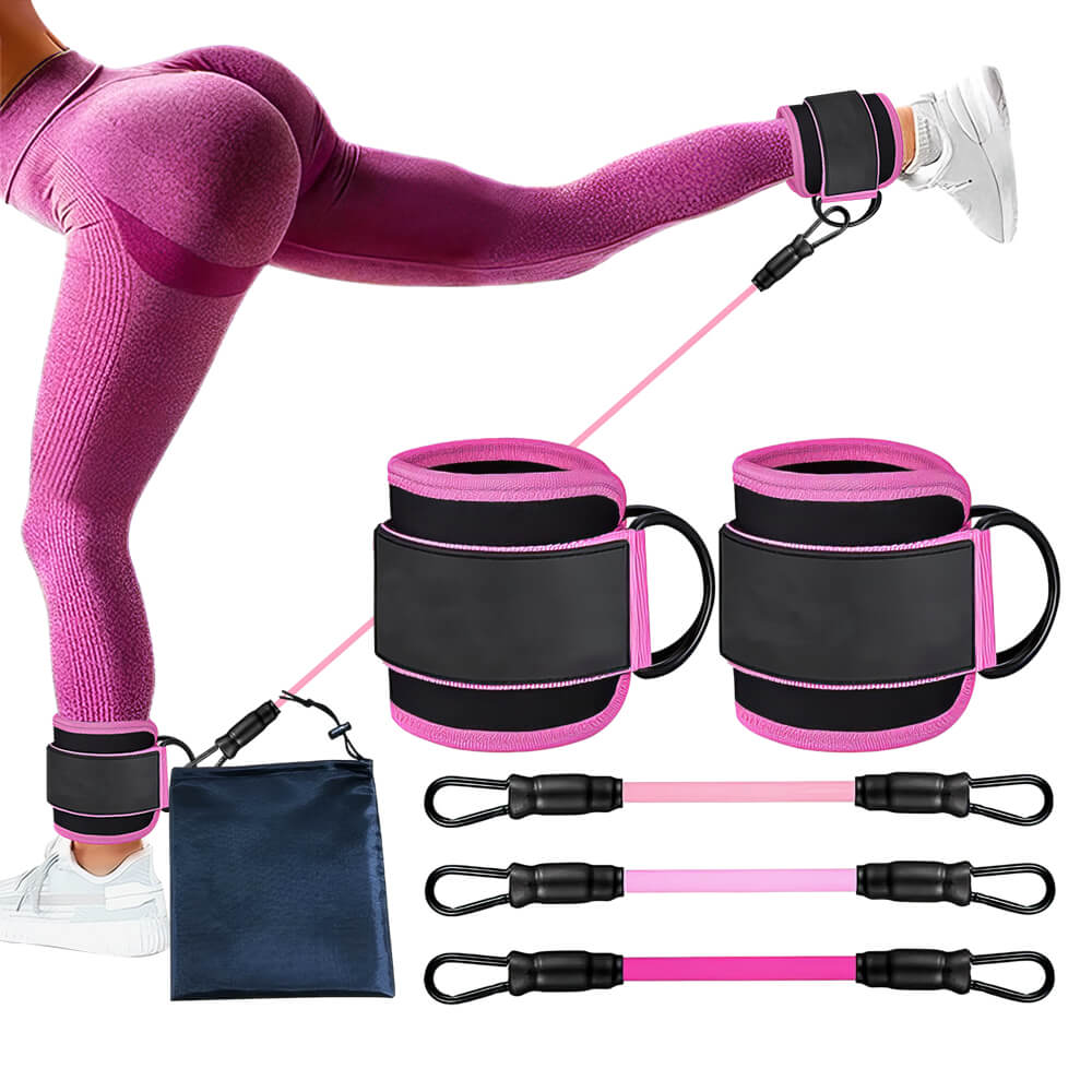 Ankle Resistance Bands with Cuffs Booty Workout Equipment